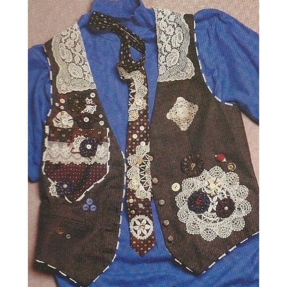 McCalls Creates Vested Interests 1992 Fast and Fancy Applique Full Size Pattern - Picture 4 of 7